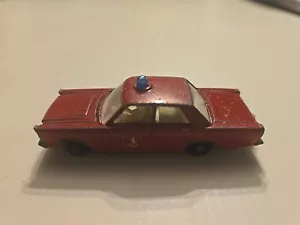 Vintage Lesney Matchbox Series Superfast No. 55/59 Ford Galaxie Fire Chief Car - Picture 1 of 4