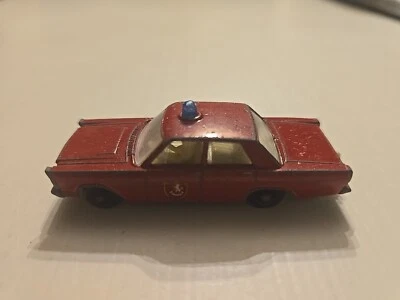 Vintage Lesney Matchbox Series Superfast No. 55/59 Ford Galaxie Fire Chief Car - Image 1 of 4