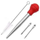 Stainless Steel Turkey Baster Metal Chicken Kitchen