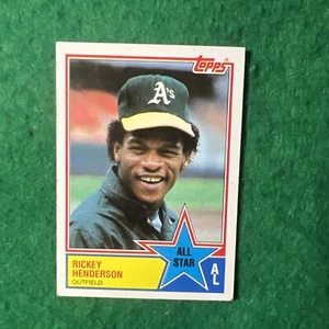 1983 Topps - All Star #391 Rickey Henderson - Picture 1 of 6