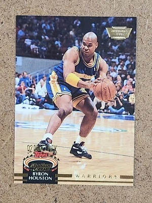 1992-93 Stadium Club Basketball Members Only Stamped #350 Byron Houston RC - Image 1 of 2