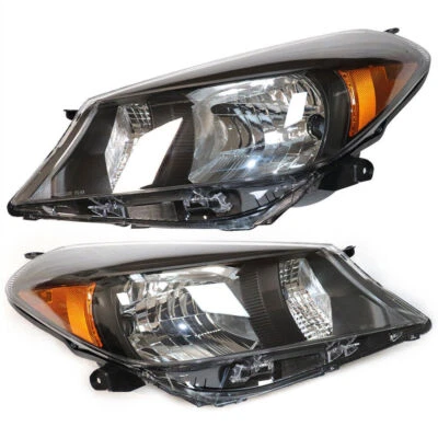 For Toyota Yaris Hatchback 2012 2013 2014 Left & Right Headlights Headlamps Set - Image 1 of 4