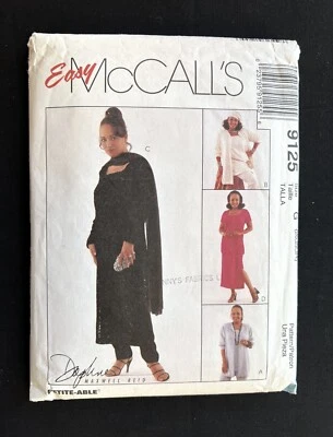 McCall's 9125 Misses Jacket-Tunic-Pants-Skirt-Scarf-Hat 1997 Pattern 20-24 Uncut - Image 1 of 3