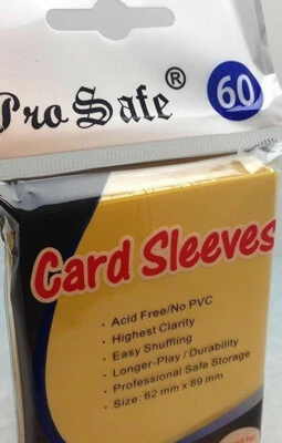 60 fundas protectoras de mazo Pro-Safe tamaño pequeño YuGiOh/CardFight Vanguard para tarjetas Foto 1 de 4