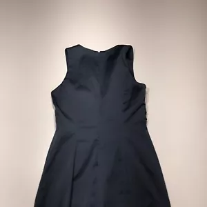 Sisley Dress Womens Size 2** Blue Sleeveless Sheath Pencil V-Neck Casual Career - Picture 1 of 11