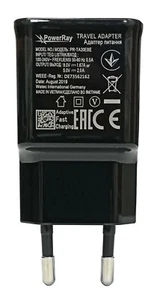 2 A PowerRay PR-TA20EBE HWE Handy Schnell Ladegerät mit USB TYP C Anschluss - Picture 1 of 5