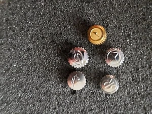 LOTE 5 CORONAS RELOJ VARIAS MARCAS( REWUE,LOTUS, EDOX Y OTRAS ) - Imagen 1 de 6