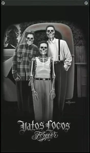 DGA HOMIES BANNERS VATOS LOCOS 3" x 5" BRAND NEW BANNER BLOOD IN BLOOD OUT - Picture 1 of 2