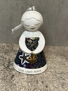 Hallmark Love Light Peace Angel Ornament Christmas Tree Ceramic - Picture 1 of 6