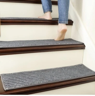 Tapete antiderrapante COSY HOMEER escadas de borda 28 polegadasX 9 polegadas escada interna corrida.. - Imagem 1 de 4