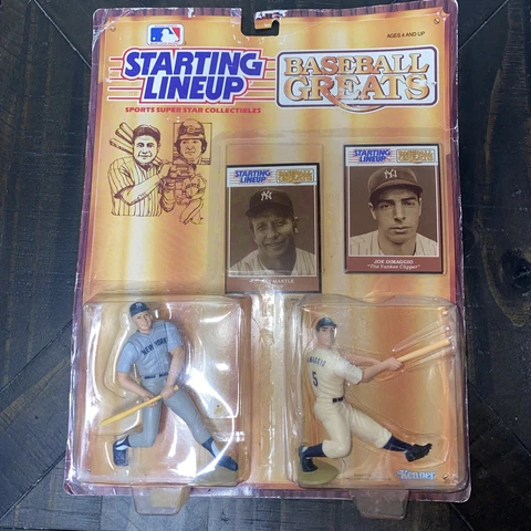 Starting Lineup 1989 Mickey Mantle & Joe DiMaggio NY Yankees Baseball Greats Cover