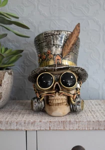 Calavera Steampunk de resina - Imagen 1 de 2
