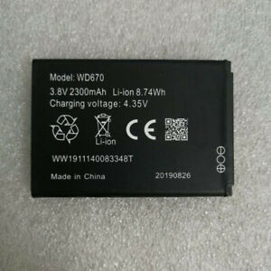 WD670 3.8V 2300mAh Battery For ZTE Reliance Wi-Pod 4G LTE Haier H12348 Router
