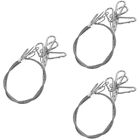  12 Pcs Buckle Safety Cable Braided Ropes Heavy Duty Hook Steel