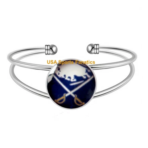 NHL - Buffalo Sabres Team Logo Adjustable Bangle Bracelet Cover