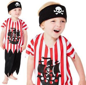 Childs Boys Jolly Pirate Fancy Dress Costume Pirate Boy Outfit by Smiffys New