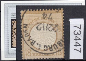 Dr 1872, Mich No 28 Postmarked Tested Certificate (Defect - Picture 1 of 4