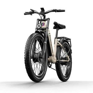 26" Electric Bike Mountainbike Dual Motor 48V Fat Tire E-bike Adults Oil Brakes - Picture 1 of 24