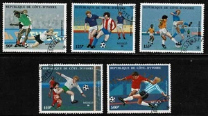 Ivory Coast 1986 World Cup Soccer Championships Airmail Set Of Four - MUH/CTO - Picture 1 of 1