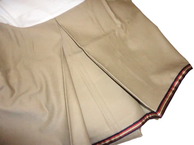 VINTAGE RALPH LAUREN DRESS GORDON LAUNDERED CHINO TAN (1) TWIN BEDSKIRT 14" - Image 1 of 4