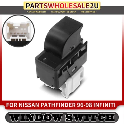 Interruptor de janela de energia dianteiro direito para Nissan Pathfinder 1996 1997 1998 V6 3.3L SUV - Imagem 1 de 4