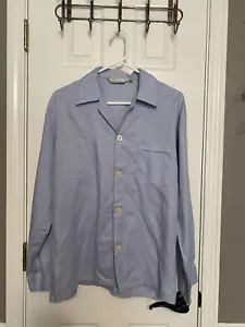 Derek Rose Saville Collection Pyjama-Oberteil blau Baumwolle ~ M ~ EG/NEUWERTIG! - Bild 1 von 6