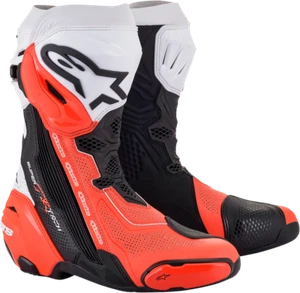 Alpinestars Supertech R Vented Boots US 9 / EU 43 Black/Orange/White - Picture 1 of 1