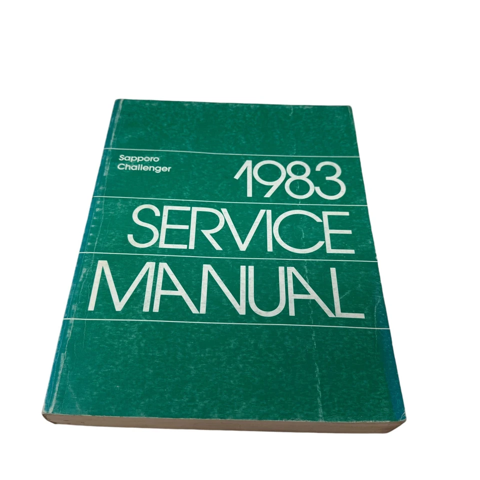 Dodge Plymouth Sapporo Challenger 1983 de colección manual de reparación de taller de servicio de concesionario Foto 1 de 4