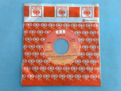 BOB DYLAN MEXICAN 7" SINGLE TIGHT CONNECTION TO MY HEART EMPIRE BURLESQUE LP ERA - Image 1 of 4