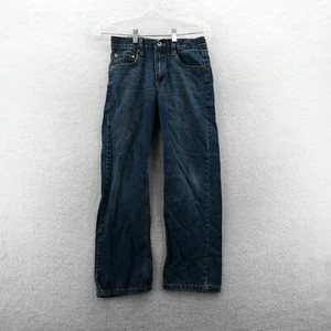 Levis 550 Jeans Boys Size 14 Reg 27x27 Regular Straight Blue Cotton Denim Pants - Picture 1 of 11