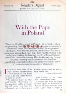 "Mit Papst Johannes Paul II in Polen" : Original Zeitschriftenausschnitt 1979 - Bild 1 von 1