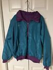 Columbia Reversible Jacket Adult XL Thinsulate Purple/Teal 90s Y2K Vintage STAIN