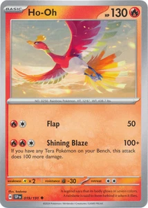 Juego de cartas coleccionables Pokémon Ho-Oh 019/191 Surging Sparks poco común - Imagen 1 de 1