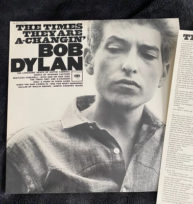 Bob Dylan -The Times They Are A-Changin' EX+ VINYL MONO  Sundazed 180G - Image 1 of 4