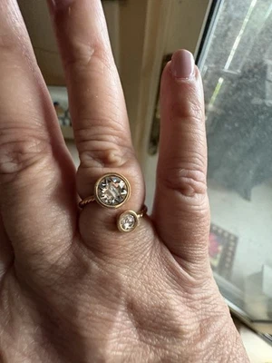 Touchstone на Swarovski кристалл свернутый вверх кольцо в свет кристалл размер 7 - Изображение 1 из 2