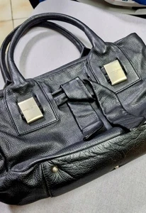 "Renato ANGI" schwarze kleine italienische Handtasche - Bild 1 von 4