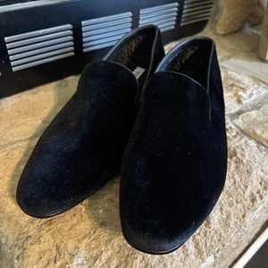 Steve Madden Laight Black Velvet Loafers Men’s 16 EXC COND - Picture 1 of 7