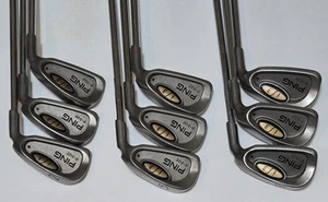 PING i3 O-Size Black Dot Iron Set PING Cushin Stiff Steel RH 2-PW - FLAWLESS!!! - Picture 1 of 9