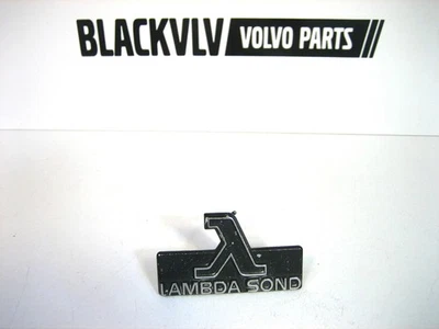 Volvo 240 242 244 245 Negro Lambda Sonda Rejilla Emblema Insignia Original OEM Foto 1 de 4