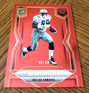 2025 Donruss Elite Michael Irvin #75 Status "RED" #'d /99 SP DALLAS COWBOYS HOF - Picture 1 of 2
