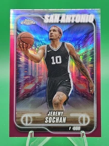 2024-25 Topps Chrome #181 Jeremy Sochan Magenta Refractor - Bild 1 von 2