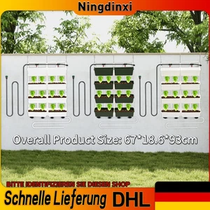 Hängendes Mehrstöck-Pflanzregal mit Tropfbewässerung&Drainage Material PP&ABS - Bild 1 von 52