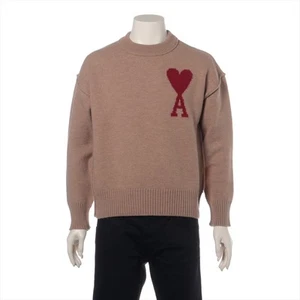 Ami Alexandre Matussi Wool Knit S Men's Beige UKS006 - Picture 1 of 6