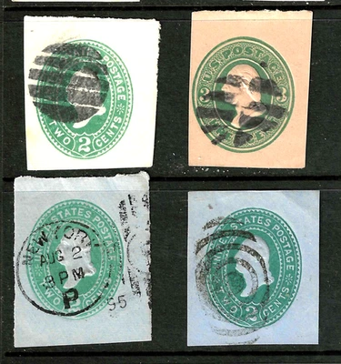 Fancy Cancels Grid CDS Target 2 Cent Washington Postal Corner US 83B31 - Image 1 of 4