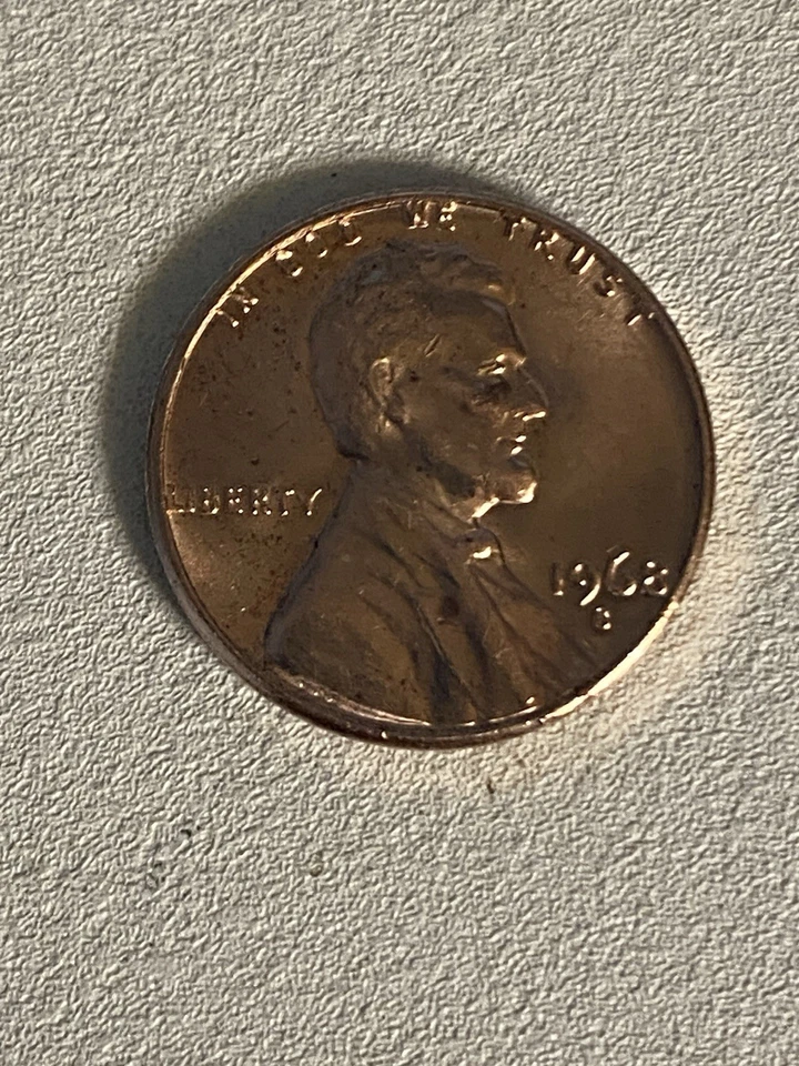 1968 S Lincoln Cent With Errors On The L, In God We Trust, Possible Other Errors - Image 1 of 4