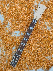 Maple Guitar Neck 22 Fret 24.75Inch Rosewood Fretboard Bolt On DouDouble Rhombus - Picture 1 of 14