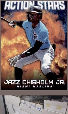 2023 Topps Update #AS-30 Jazz Chisholm Jr. Action Stars - CA - Image 1 of 2