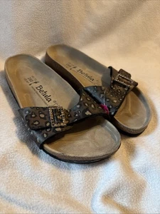 Birkenstock Madrid Betula Sandals Leopard Print Women’s 9 S41 - Picture 1 of 7