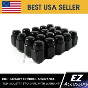 Lug Nuts Acorn 12x1.5 Lugs Nut 20 Pcs New Black - Picture 1 of 3