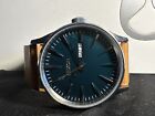 Nixon The Sentry Leather  Watch Silver/Brown